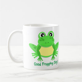 Cartoon Frog Schattige Groen Koffiemok