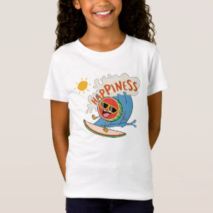 Cartoon Fruit Zomer T-shirt – Happiness Wave Desig