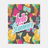 Cartoon Fruits Fleece Blanket Deken (Voorkant)