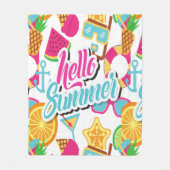 Cartoon Fruits Fleece Blanket Deken (Voorkant)