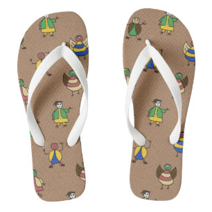 Cartoon Fun Family op elke kleur Teenslippers