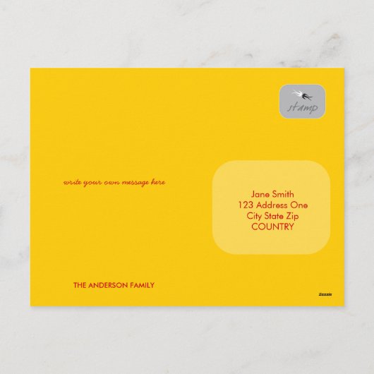 Cartoon Fun Happy Family Love Heart Valentijn Feestdagenkaart (Achterkant)