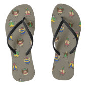 Cartoon Fun-reeks op elke kleur Teenslippers (Voetbed)