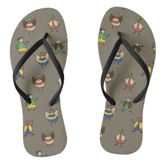 Cartoon Fun-reeks op elke kleur Teenslippers (Voetbed)