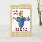 Cartoon Funny Birthday Kaart voor hem (Voorkant)