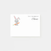 Cartoon Funny Cute Bunny Rabbit Carrot Post-it® Notes (Voorkant)