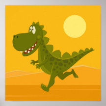 Cartoon Funny Cute Dinosaur Jurassic