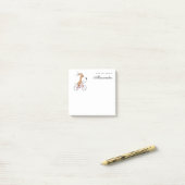 Cartoon Funny Cute Dog Puppy Riding Bicycle Post-it® Notes (Op bureau)