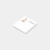 Cartoon Funny Cute Dog Puppy Riding Bicycle Post-it® Notes (Schuin)