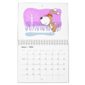 Cartoon Funny Cute Puppy Dog Lover 2026 Calendar Kalender (Mar 2026)