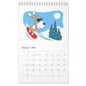 Cartoon Funny Cute Puppy Dog Lover 2026 Kalender (Feb 2027)