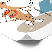 Cartoon Funny Dog Puppy Hiking Woodland Mountains Poster (Hoek)