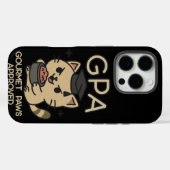 Cartoon Funny Scholar Cat Tuna Paws Case-Mate iPhone Case (Achterkant (horizontaal))