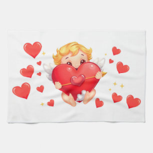 Cartoon Funny spelen Angels for Love You Theedoek