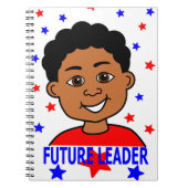 Cartoon Future Leader Afbeelding-laptop Notitieboek (Voorkant)