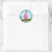 Cartoon Galah Cockatoo Ronde Sticker (Tas)