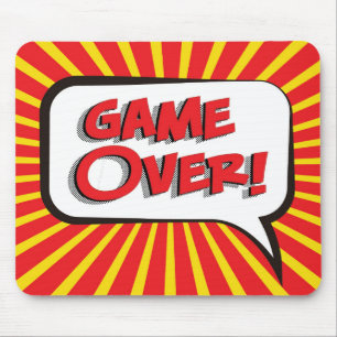 Cartoon GAME OVER Muismat