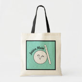 Cartoon garen + haak haak ambachten tote bag (Voorkant)