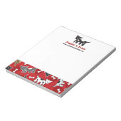 Cartoon-gebotteerde honden en Botten luiftige pupp Notitieblok (Linkerzijde)