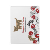 Cartoon-gebotteld Doggies & Botten Cute Fun-Notiti Notitieblok (Linkerzijde)