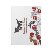 Cartoon-gebotteld Doggies & Botten Cute Fun-Notiti Notitieblok (Linkerzijde)