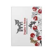 Cartoon-gebotteld Doggies & Botten Cute Fun-Notiti Notitieblok (Linkerzijde)