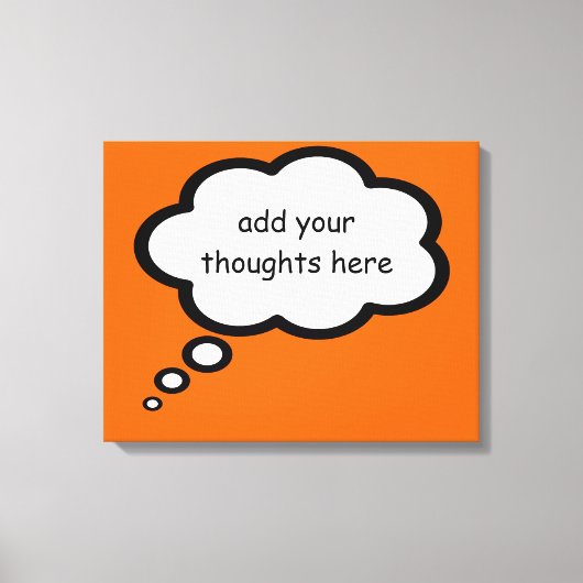 cartoon gedachten ballon decor canvas afdruk (Voorkant)