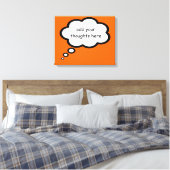 cartoon gedachten ballon decor canvas afdruk (Insitu (Slaapkamer))