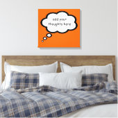 cartoon gedachten ballon decor canvas afdruk (Insitu (Slaapkamer))