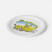 Cartoon Geel buspapier Borden Papieren Bordje (Gekanteld)