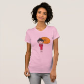 Cartoon Geisha Lady T-shirt (Voorkant volledig)