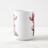 Cartoon Geit Met Bow En Broom Koffiemok (Center)