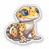 Cartoon gekko sticker (Voorkant)