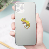 Cartoon gekko sticker (Telefoon)