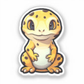 Cartoon gekko sticker (Voorkant)