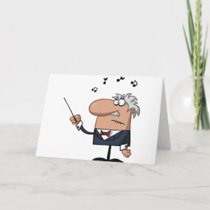 Cartoon geleider Wenskaarten Kaart