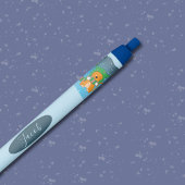 Cartoon Gember Kat in de Sneeuw Pen met Naam