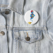 Cartoon Genie Ronde Button 5,7 Cm (In situ)