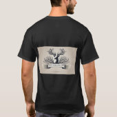 CARTOON GEPRINT VOORKANT ACHTERKANT GEPRINT T-SHIRT (Achterkant)