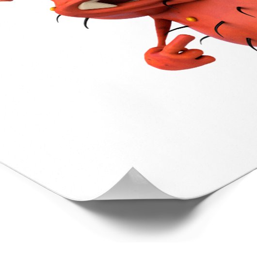 Cartoon Germ Poster (Hoek)