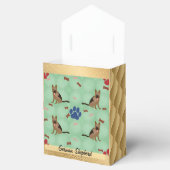 Cartoon German Shepherd Dog Bedankdoosjes (Geopend)