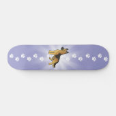 Cartoon German Shepherd Persoonlijk Skateboard (Horizontaal)