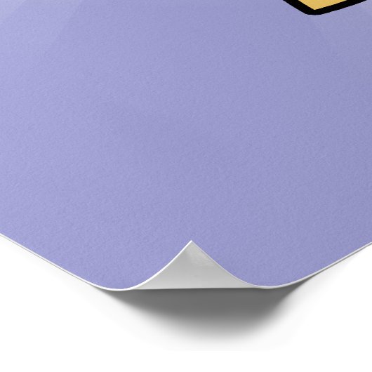 Cartoon German Shepherd Poster (Hoek)