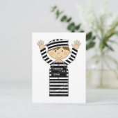 Cartoon gevangene briefkaart (Staand voorkant)