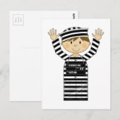 Cartoon gevangene briefkaart (Voorkant / Achterkant)