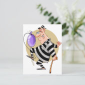 Cartoon Gevangene uitnodigingen (Staand voorkant)