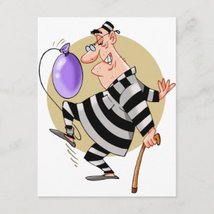 Cartoon Gevangene uitnodigingen