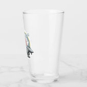 Cartoon gevechtsvliegtuig glas (Links)
