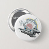 Cartoon gevechtsvliegtuig ronde button 5,7 cm (Voorkant /achterkant)