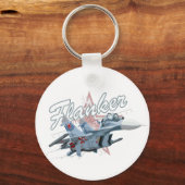 Cartoon gevechtsvliegtuig sleutelhanger (Voorkant)